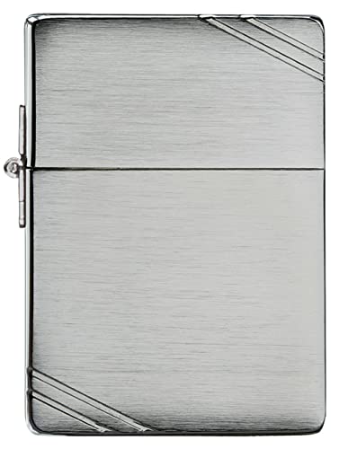 Image of Zippo 1935 Replica Brushed Chrome Lighter with Slashes