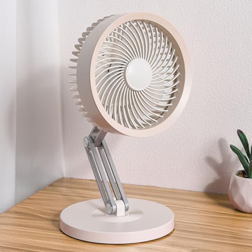 Ventilateur de bureau USB en ABS texturé rotatif à 360°