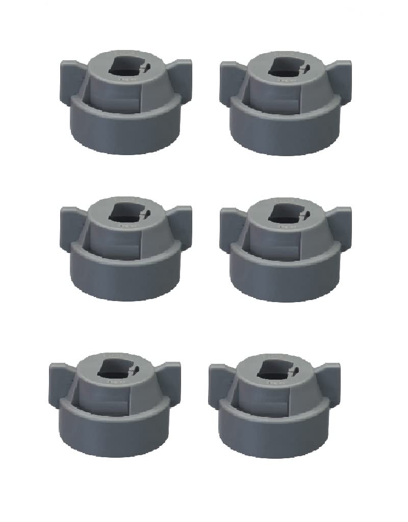 Pack of 6 - Quick TeeJet Gray Nylon Cap for TP, XR, DG, OC, Turbo & AIXR Tips Farmer Bob's Parts CP25611-9-NY