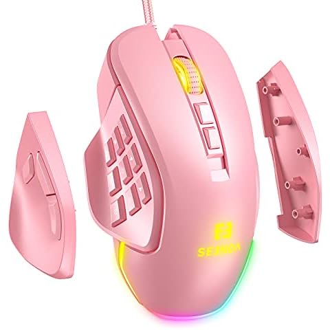 seenda Gaming Maus mit Kabel Cover