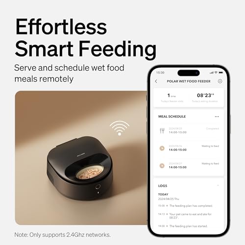 Petlibro PLAF109 Automatic Cat Feeder Wet Food Dispenser Refrigerated App Wifi Control,3 Days True Freshness 3 Meals,Semiconductor Cooling&Quick Chills Gravy Wet Food Polar Timed Auto Pet Feeder thumb #3