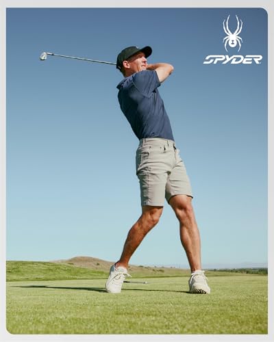Spyder Mens Tech Shorts - UPF 30+ Lightweight Performance Stretch Water-Resistant 5-Pocket Woven Shorts for Men (30-38)4