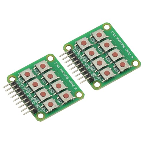 GODIYMODULES 2Pcs 2x4 Keypad 4x2 Keypad 8 Push Buttons V...