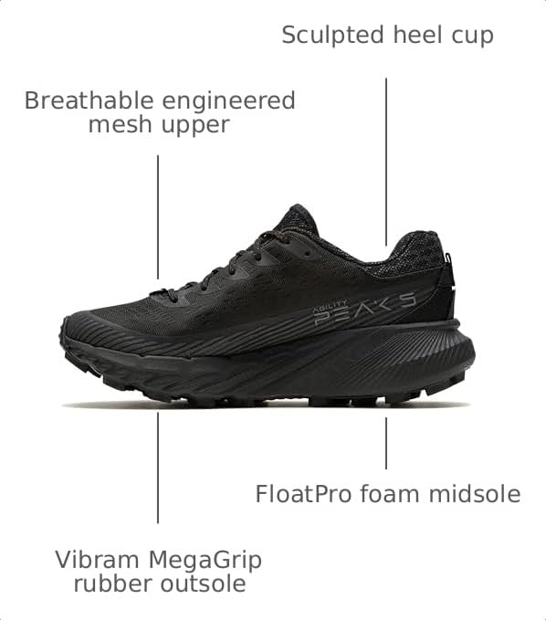 Image of Merrell Women's Agility Peak 5 Trail Running Shoes