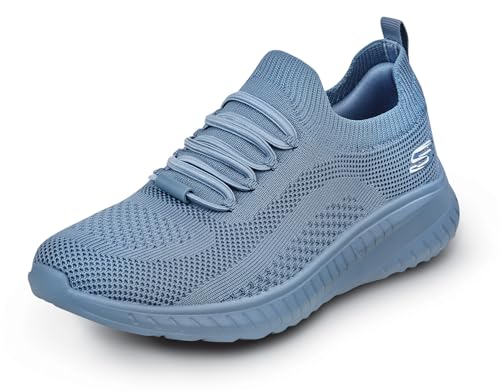 Skechers Skechers Work Emma Knit, Women's, Slate, Soft Toe, EH, MaxTrax Slip Resistant, Slip On, Low Athletic, Work Shoe (6.5 M)