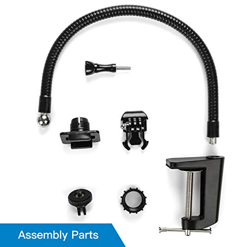 Pipishell 15 Inch Webcam Stand - Enhanced Flexible Gooseneck with Jaws Clamp Clip Desk Mount Holder for Logitech Webcam 30e,C930,C920, 22x,C922,... - Image 5