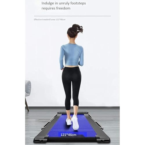 Image of Folding Treadmills 2 in 1 Folding Treadmill, 2.25Hp Under Desk Electric Treadmill, Installation-Free, with Remote Control, Speaker and Led Display