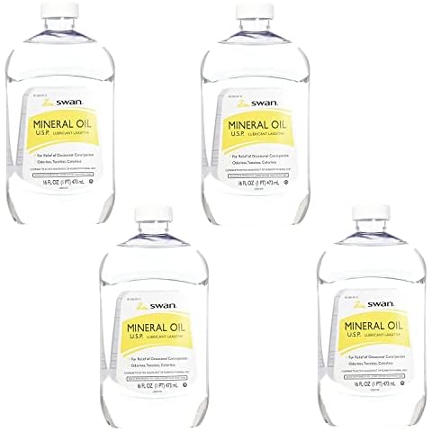 Swan Mineral Oil 16 oz, 4 Pack Cover