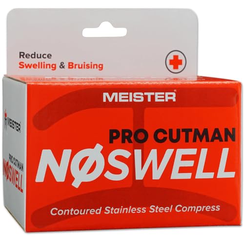 Meister Pro Cutman Contoured No-Swell - Stainless Steel Compress for Bruises, Cuts & Black Eyes