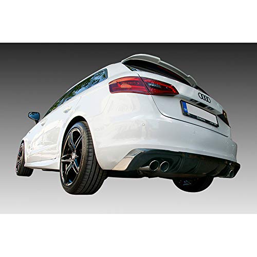 Difusor trasero para Audi A3 8V Sportback 2012- (izquierda+derecha) en ABS