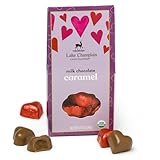 Lake Champlain Milk Chocolate Caramel Filled Hearts Valentine Gift Box, 12 Pieces, 4.8 Ounces