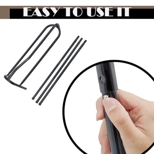 Clysee 2 Pcs 3 Leg English Saddle Stand Western Horse Saddle Rack Reliable Construction Portable Saddle Holder for Tack Supplies, Black - Thumbnail 3