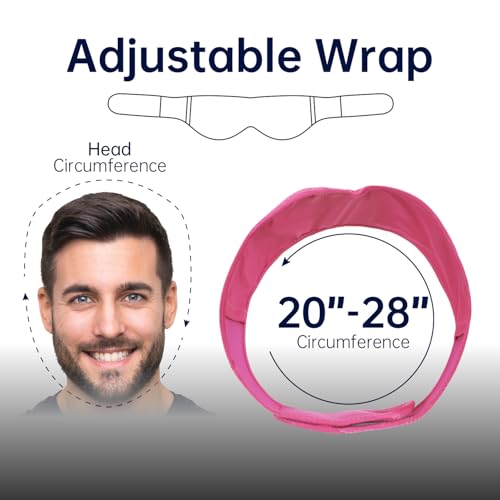 Image of Wisdom Teeth Ice Pack Head Wrap Jaw Face Ice Pack with 4 Gel Packs for Wisdom Teeth Removal Extraction Toothache Pain Relief Facial Face Oral Surgery TMJ Tonsillectomy Recovery Cosmetic Procedure Gift