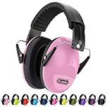 Dr.meter Ear Defenders Children, Kids Ear Defenders SNR 27.4dB Noise Cancelling Headphones for Kids Autism Sensory, Adjustable Headband, Hearing Protection for Fireworks Monster Truck Concert Pink