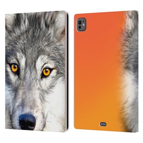 Étui portefeuille Autumn Wolf Aimee Stewart pour iPad Pro 11 M4 en cuir