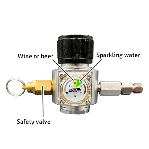 REal C. S. CO2 regulator and Adapter Hose with Big Pressure Gauge