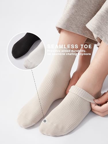 Versatile Crew Socks for Women & Men, Breathable Thin, Combed Cotton Socks for Casual & Formal Wear, Above Ankle3