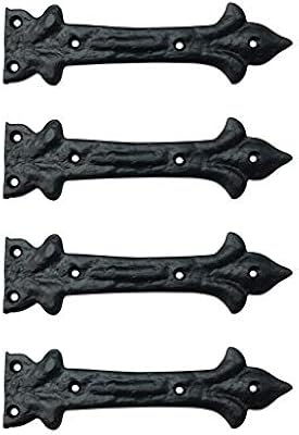 Adonai Hardware Adonijah Antique Cast Iron Strap False or Faux or Dummy Hinge Front (6.5