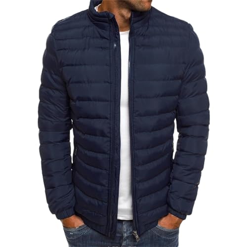 Parka chaude homme avec col montant isolant contre le gel
