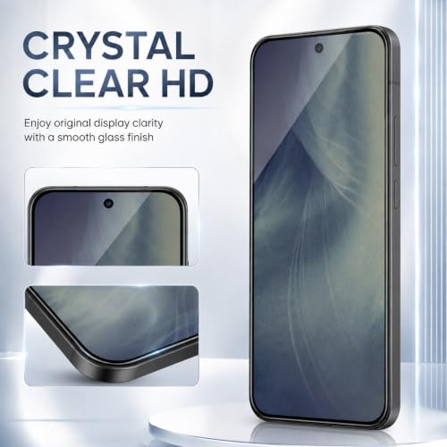 Image of ArmourPro Tempered Glass for Google Pixel 11-9H Screen Protector with Black Border, Anti Scratch, Edge-to-Edge Coverage, HD Clarity, Smooth Touch, Case Friendly | Black