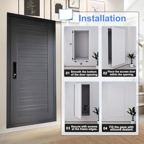 Puerta de acceso con bisagras para revisar cables de forma fácil 7