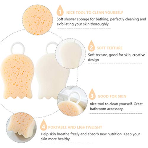 EXCEART 2 PeÃ§as de Esponjas de Banho Esponjas de Banho Corporais Esponjas de Banho Espuma Esfoliant