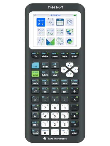 Image of Texas Instruments TI-84 Evo-T Graphics Calculator, Black, Model 2026