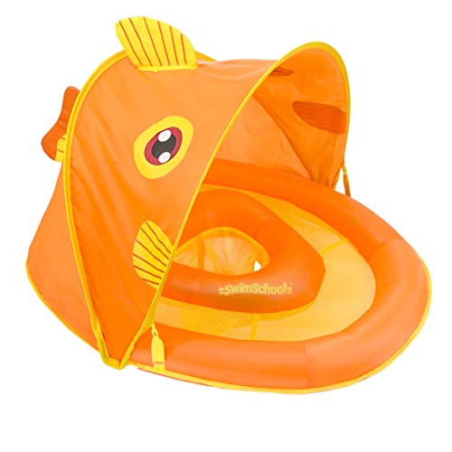 image for SwimSchool Gold-E-Fish Fabric Baby Boat, Splash and Play, Adjustable S
