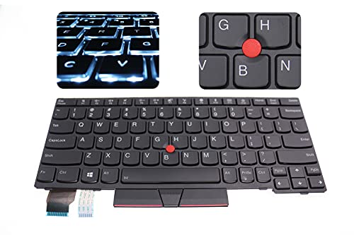 Clavier rétroéclairé US de remplacement compatible Lenovo Thinkpad X280 X390 L13 01YP200