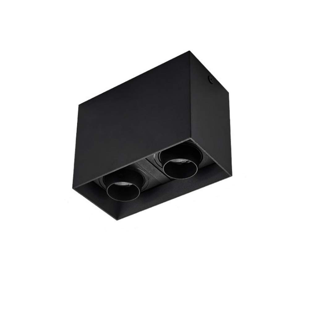 Projecteur mu double-head carré noir à angle de faisceau de 24 degrés