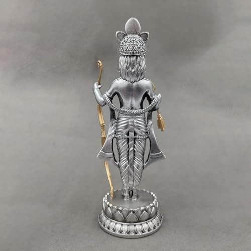 Idole Ram Lalla Ayodhya en résine de 16,3 cm pour temple intérieur - 4