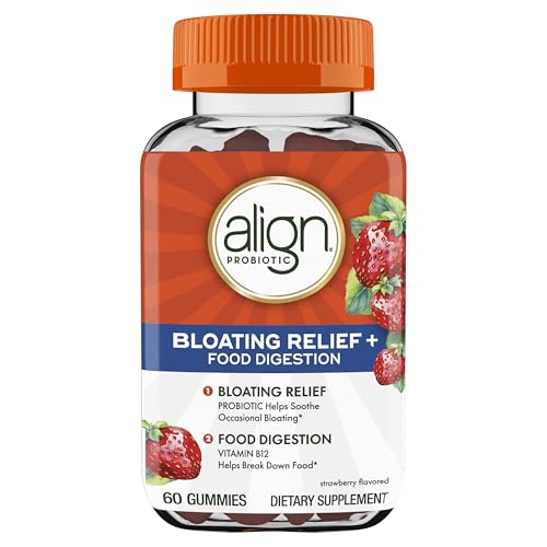 Align Probiotic, Bloating Relief + Food Digestion, Probiotics for Women and Men, Probiotic Helps Soothe Occasional Bloating*, With Vitamin B12 to Help Break Down Food into Cellular Energy*,60 Gummies - image 8
