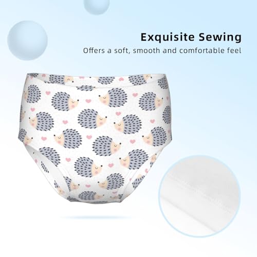 Cute Hedgehog Girls' Underwear Soft Cotton Little Girls Panties Comfort Briefs3