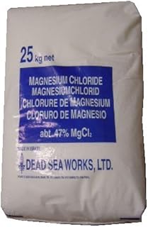 DEAD SEA SALTS - MgCl2 Magnesium Chloride Hexahydrate Flake - 47% Magnesium - for Foot Soak, Bath Salts, Floatation Tanks 25kg bag