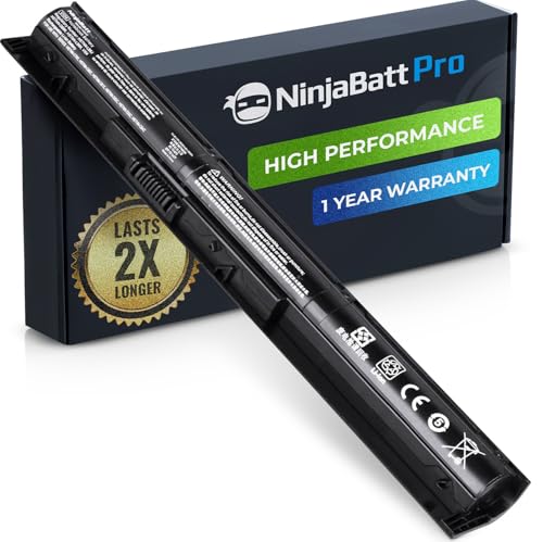 NinjaBatt Pro Battery for HP 756743-001 V104 VI04 756744-001 756478-422 756478-851 756745-001 756479-421 756480-421 450 G2 450 G3 440 G2 15-P030NR VI04XL - Premium Cells [4 Cells/2600mAh/41Wh]