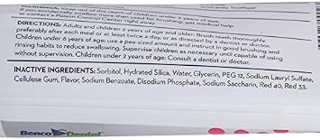 PRO-SYS Kids Bubblegum Fluoride Toothpaste Toothgel - ADA Accepted (3 Pack)