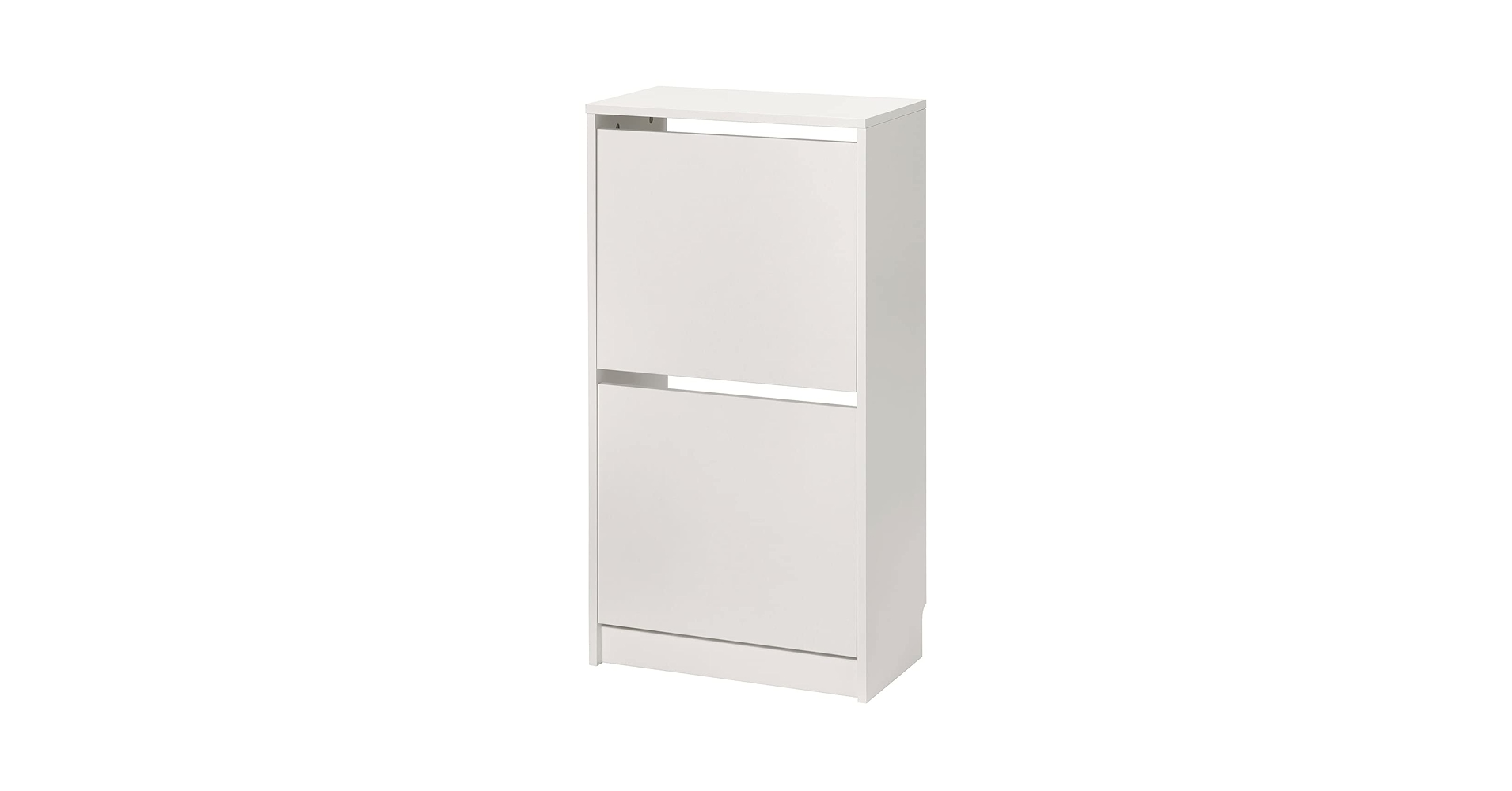Amazon｜BISSA ビッサ シューズボックス2段 - ホワイト 49x28x93