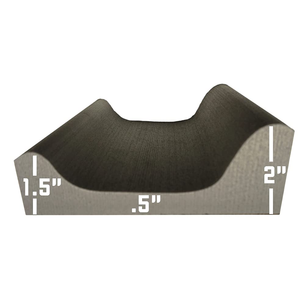 North Shore Contoured Canoe Knee Pads with Peel and Stick Adhesive Backing