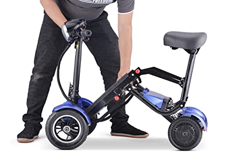 Rubicon Fx2-4 Wheel Foldable Mobility Scooters For Adults And Seniors - Long Range Battery 10.6Ah - 18 Mile Range - 300Lbs Capacity (Model1) #TOP3