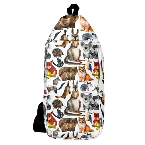 Sac bandoulière kangourou koala compact avec sangle réglable et rangement sécurisé