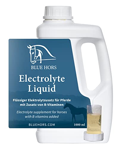 Blue Hors Elektrolyt Liquid | Flüssiger Elektrolyte für Pferde mit B-Vitamine (B1, B6, B12) 1L | Für eine schnelle Regeneration | Ideal für wählerische Pferde Cover