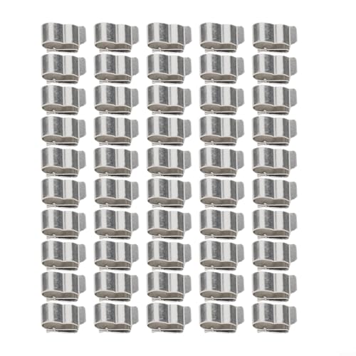 Eawfgtuw Clips de alambre de acero inoxidable para cables fotovoltaicos de 2 x 6 mm, abrazaderas de cable de acero con resorte para montaje de panel solar y cableado fotovoltaico en techos, barcos o