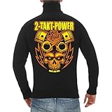 Druck in Ostdeutschland FELDWEGHEIZER Männer Jungen Jacke Sweatjacke 2 Takt Power Motorrad Motive DDR Osten Moped