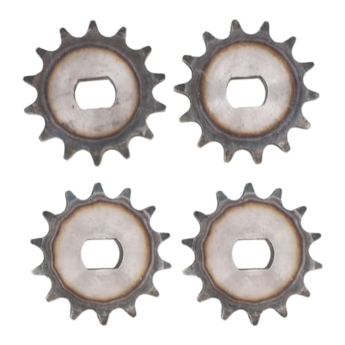 428 14T チェーンスプロケット、電動スクーターモータースプロケット、MY1020 スピードモーター用 12x17mm H 穴スチールスプロケット、フィット感と構造付きの交換用スプロケット 4 個