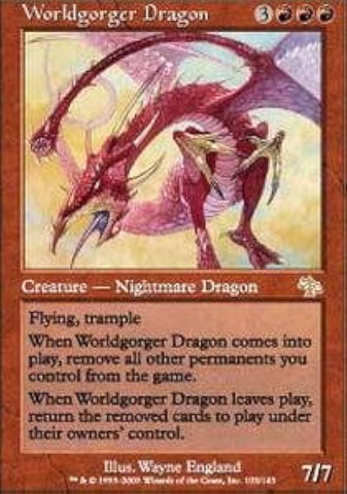MTG 十二生肖 龍 Amazon.com: Magic: the Gathering - Worldgorger Dragon