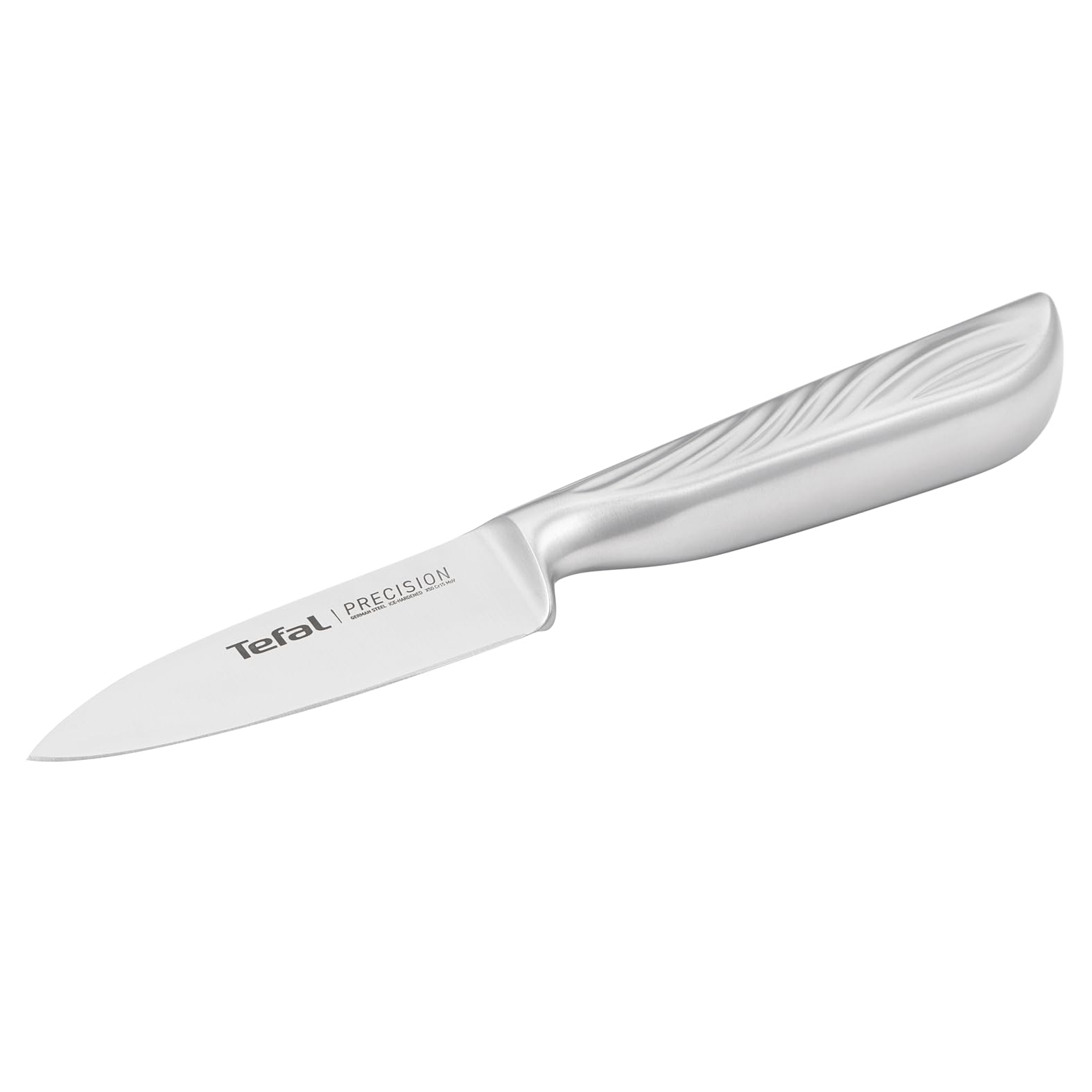 Tefal Precision Schälmesser 9 cm, schärfstes Messer, 22°-Klingenwinkel, Eishärtungstechnologie, Wellenmuster, Edelstahl, K2890124