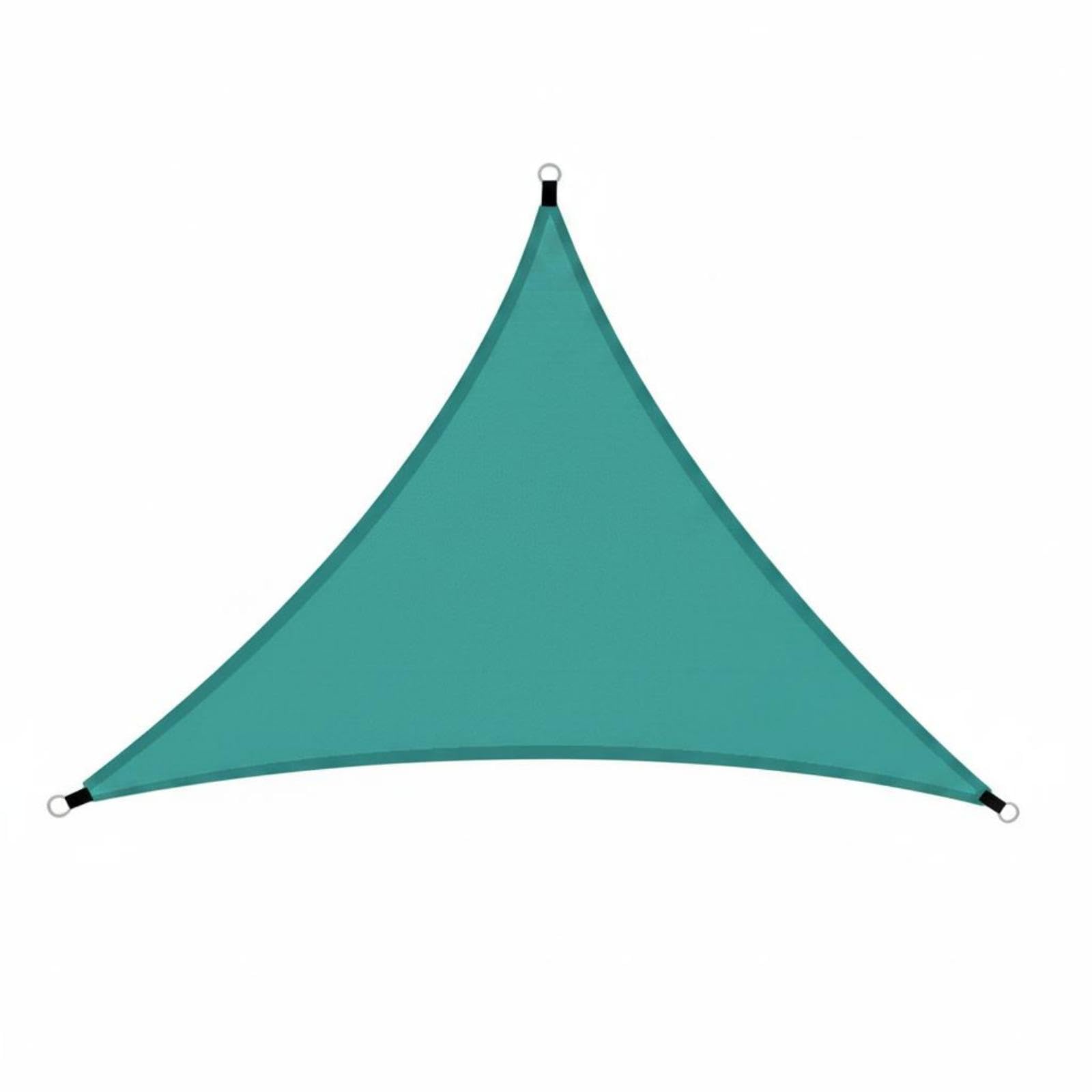 Triangle Sail Foldable Triangular Shade Sail Rainproof Triangle Sun Canopy for Garden, Backyard, Camping Dark Green 3x3x3m-image-28