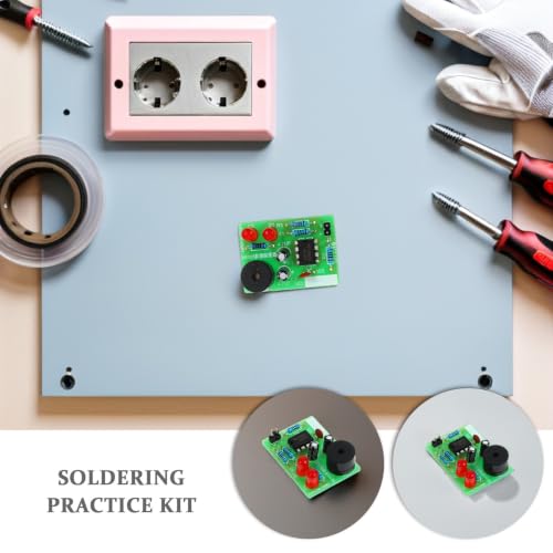 PRETYZOOM 8 Sets Electronic Soldering Practice Kit for Students and Hobbyists with PCB Sheet, Skill Training and Education Implementation, for Beginner Soldering Circuit Board Learning - Image 6