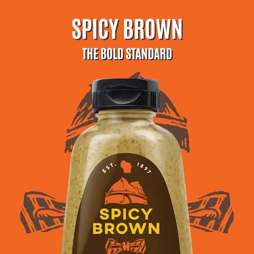 Image of Koops' Spicy Brown Mustard, 12 oz. Bottle, 4-Pack