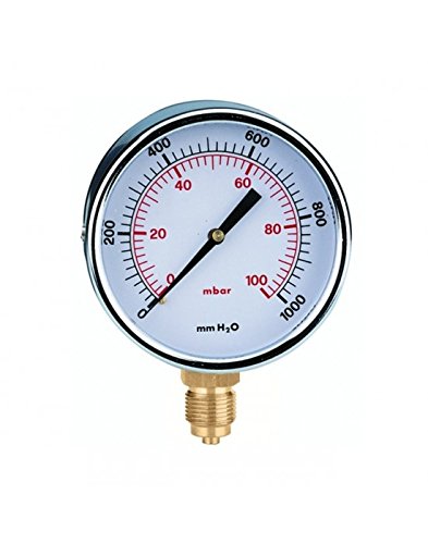 Webmarketpoint Manometro Gas Attacco Radiale Misure: 0-100 Mbar R80